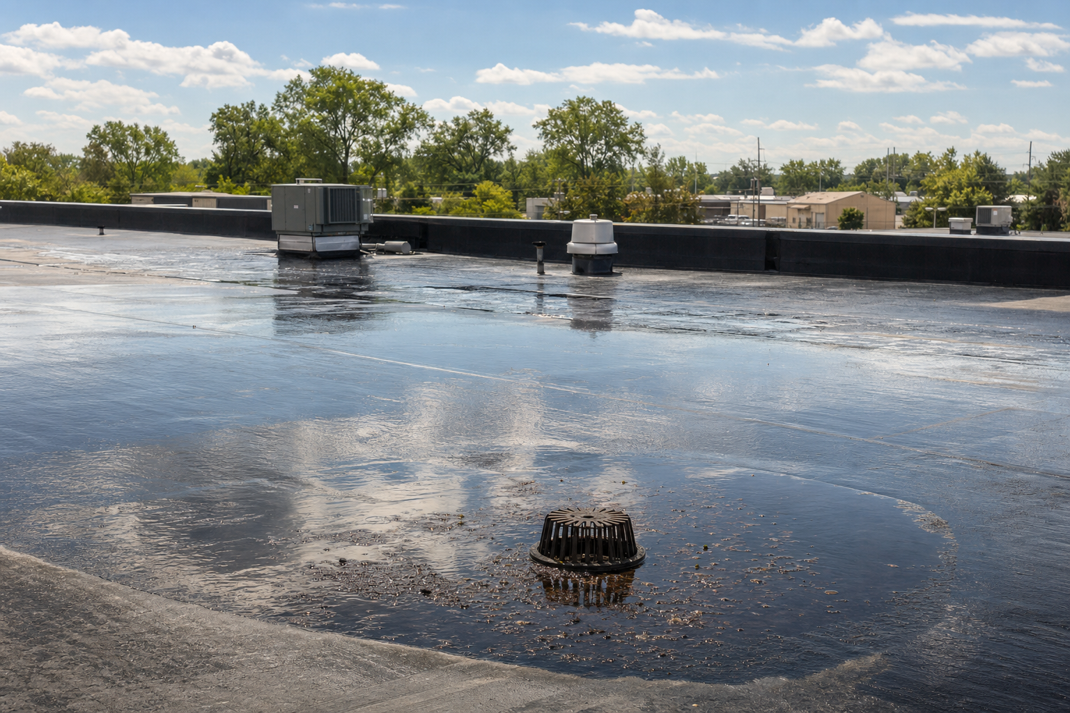 Tapered Insulation Flat Roof Drainage for Lake County Commercial Roofs