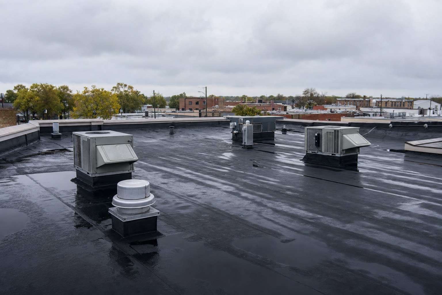 Techos comerciales EPDM en el Medio Oeste: guía para edificios en IL y WI