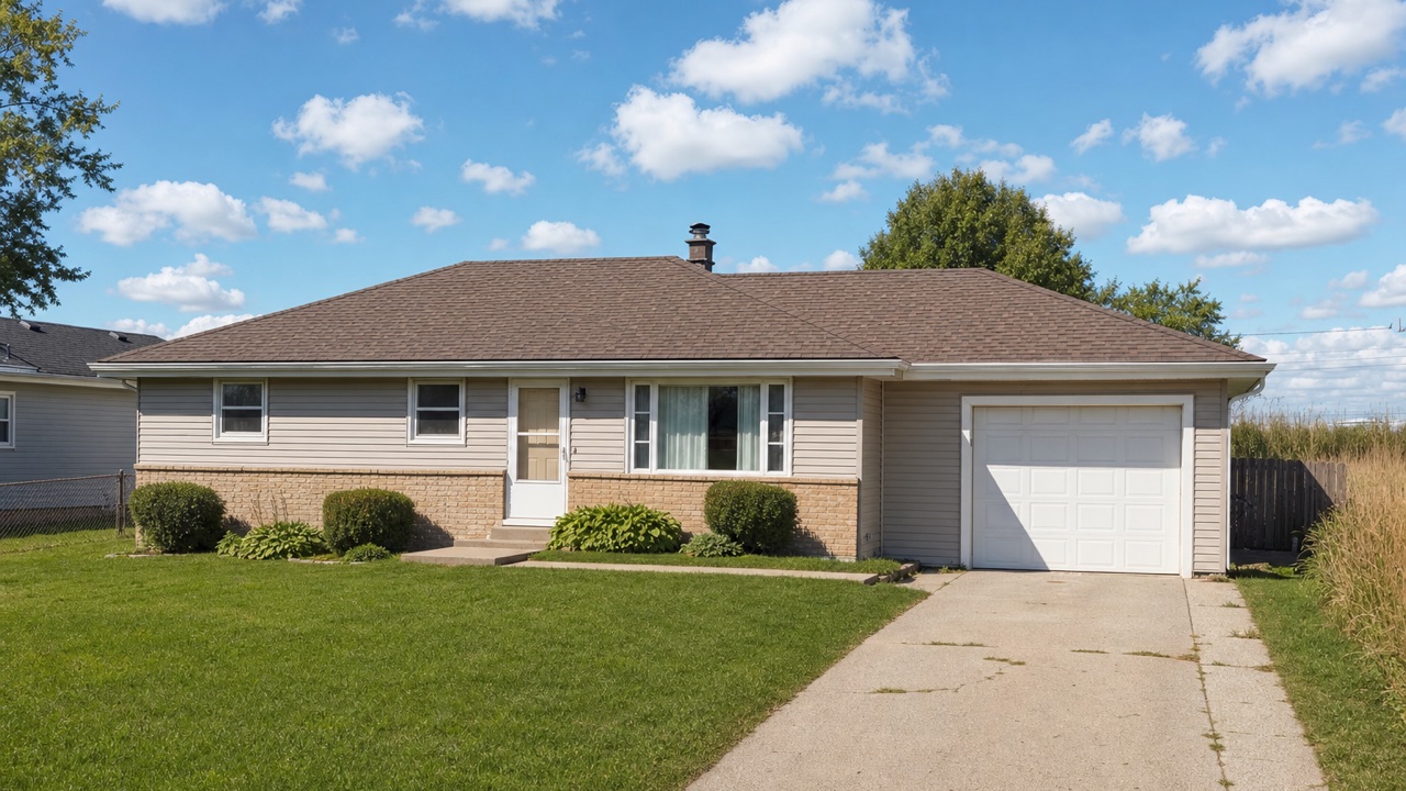 New shakewood architectural shingle roof on a ranch home in Beach Park, Illinois — installed by Lake Point Exteriors.