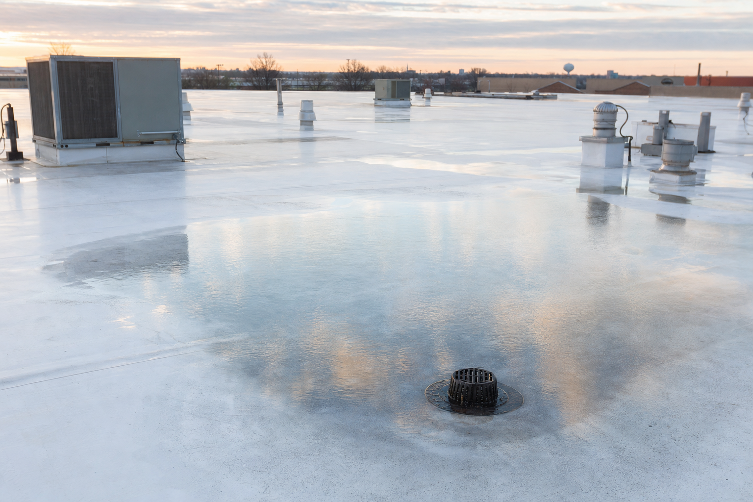 Tapered Insulation for Flat Roof Drainage in Lake County